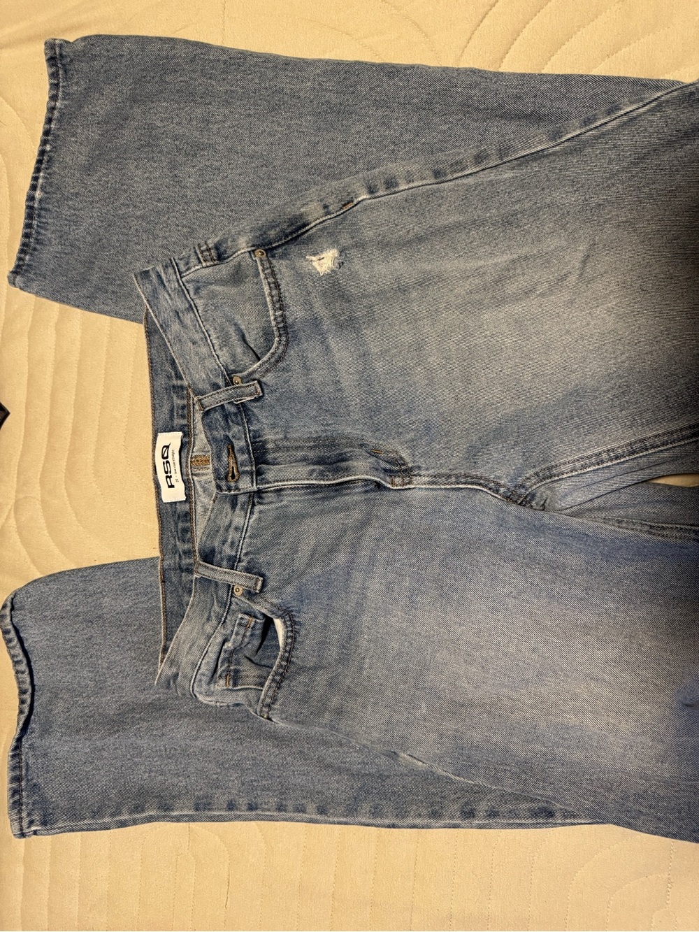 RSQ Straight Leg Light Blue Denim Jeans